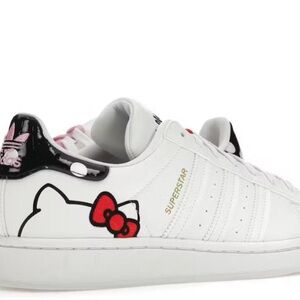 Adidas White and Black Superstar Sneakers